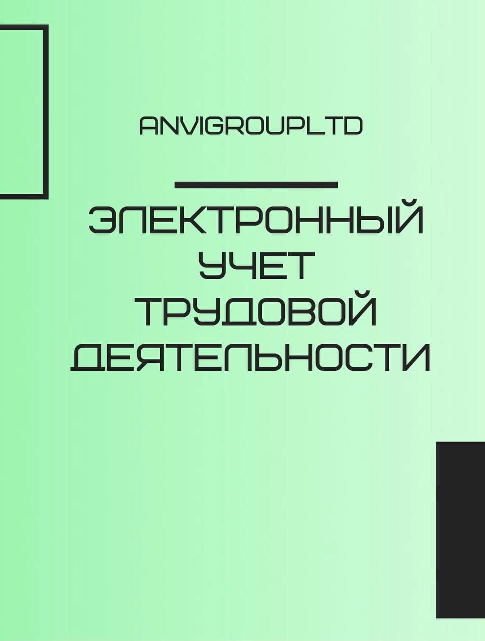 Электронный учет трудовой деятельности